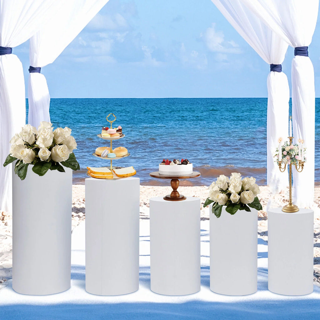 5pcs Cylinder Pedestal Stand S429