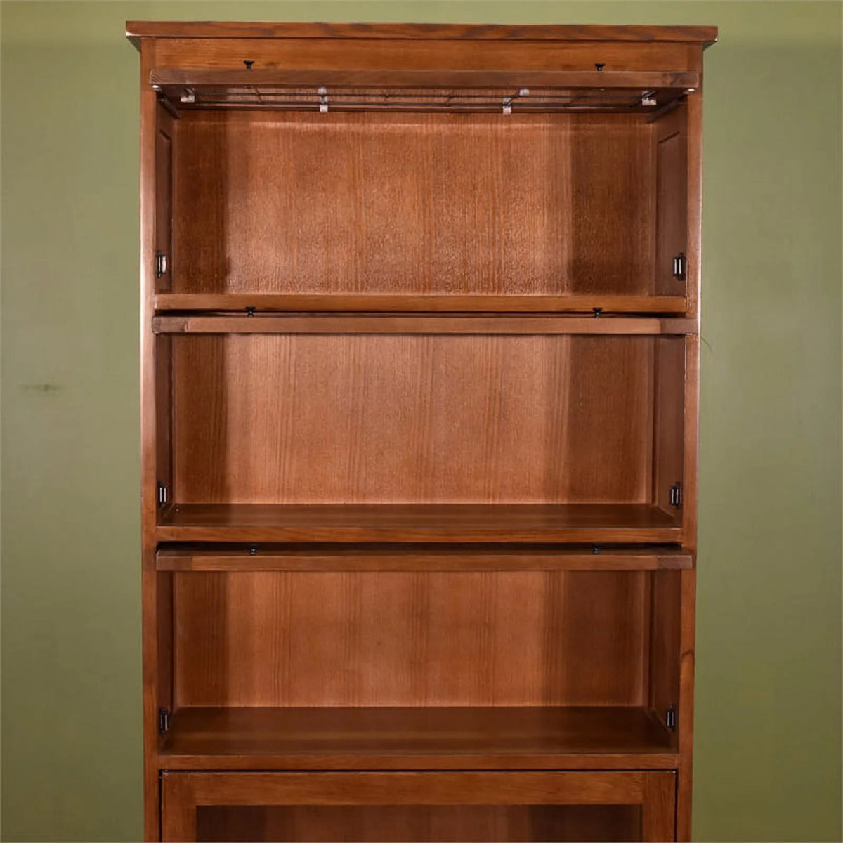 Brown Wood Barrister Bookcase O5045