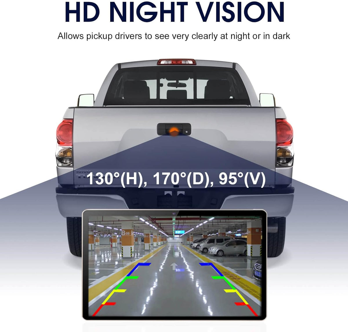 Tailgate Backup Camera Rear View Camera Black Pack of 2 V22911