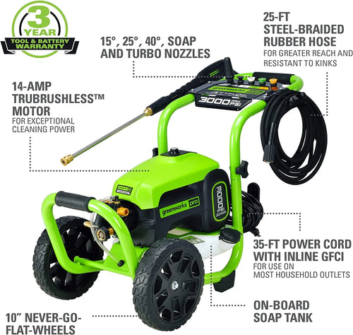 3000 PSI Electric Pressure Washer O334589