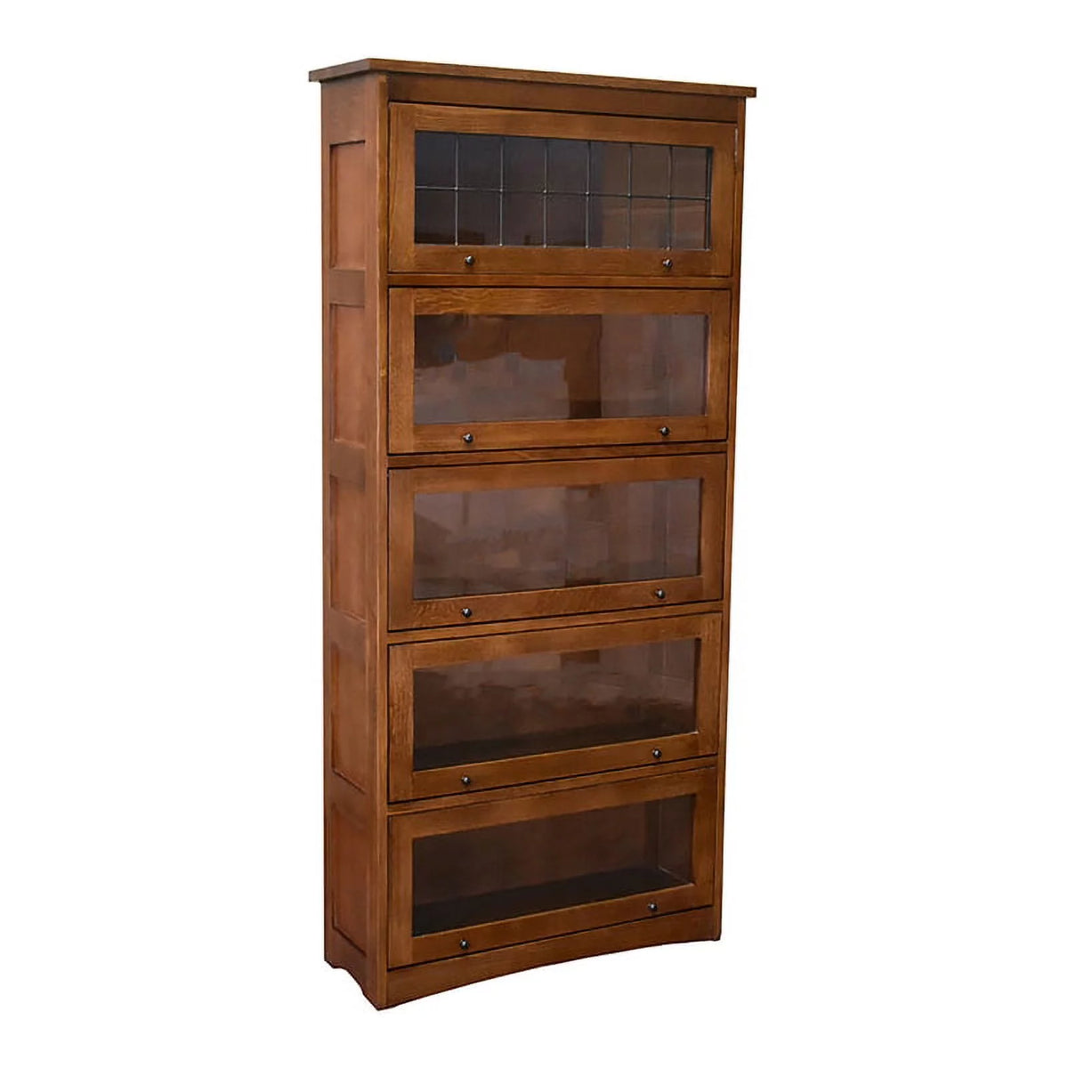 Brown Wood Barrister Bookcase O5045
