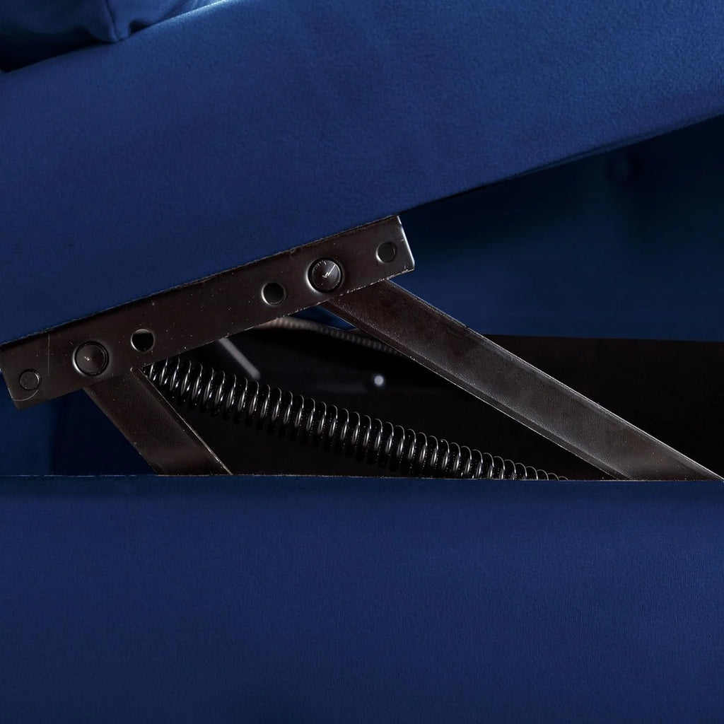 Velvet Chaise Lounge with Storage and Pillow N455492