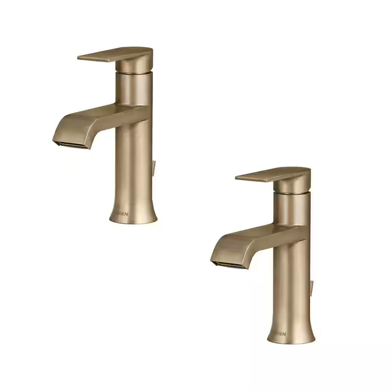 Bronze Gold Single Handle Bathroom Faucet 2-pack F8802