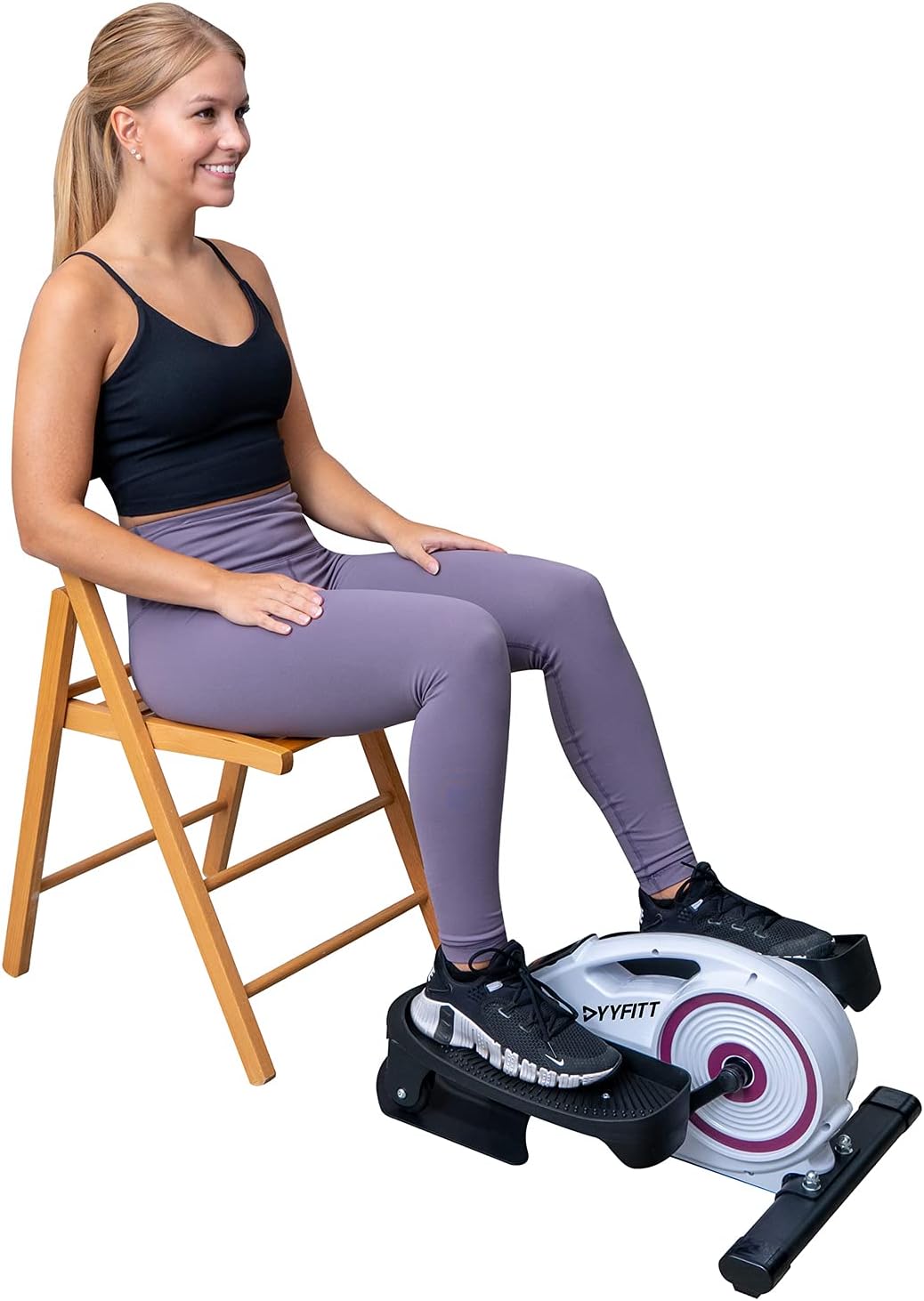 Under Desk Elliptical Machine with Magnetic Resistance and Adjustable Pedals O526
