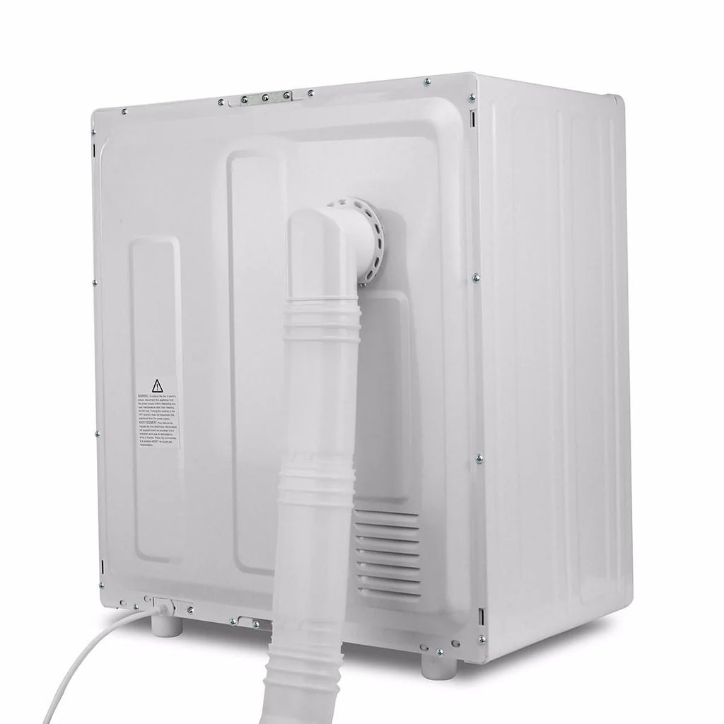 White Electric Compact Front Load Laundry Dryer T3195