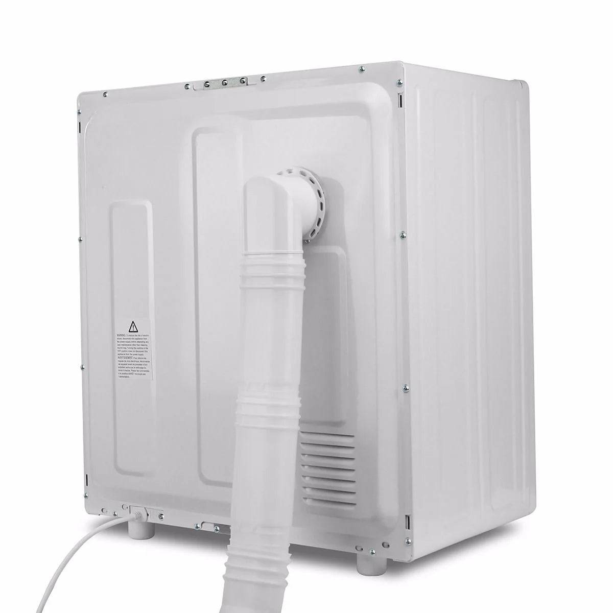 White Electric Compact Front Load Laundry Dryer T3195