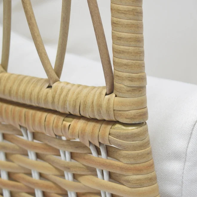 White Wicker Egg Chair K96894