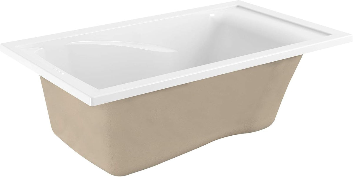 Deep Soaking Tub with Reversible Drain S88491