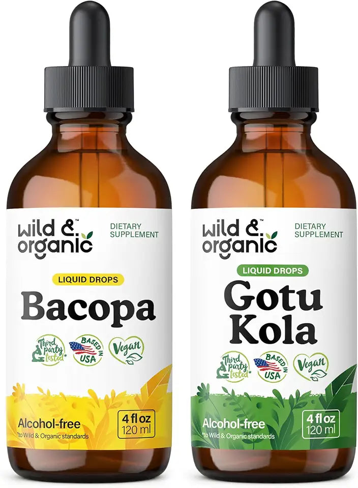 Bacopa Tincture 4 fl oz & Gotu Kola Tincture 4 fl oz P307455