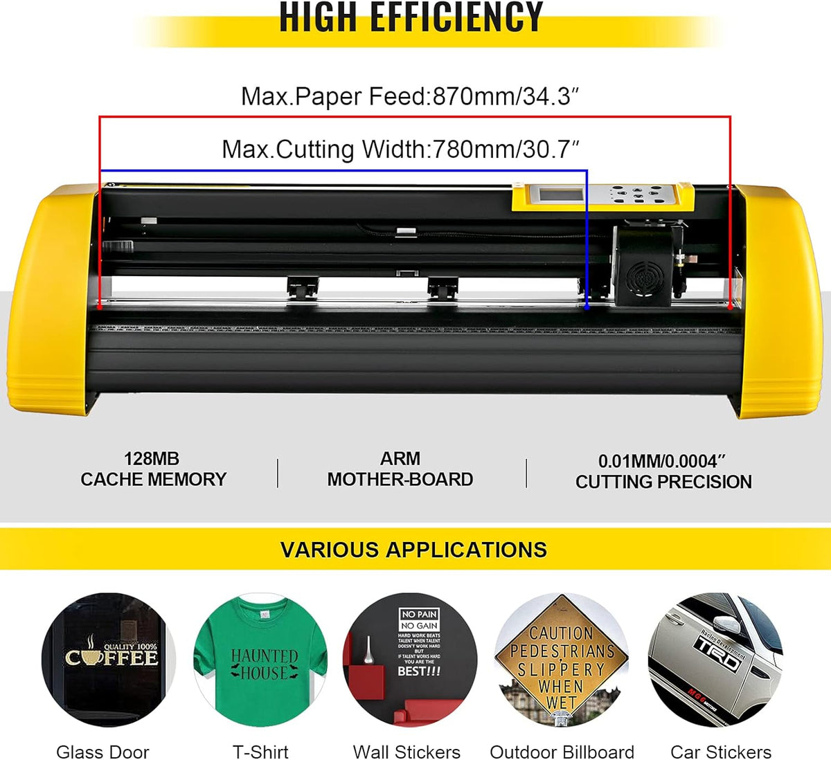 Vinyl Cutter Machine, 34 in Cutting Plotter with Floor Stand O3721