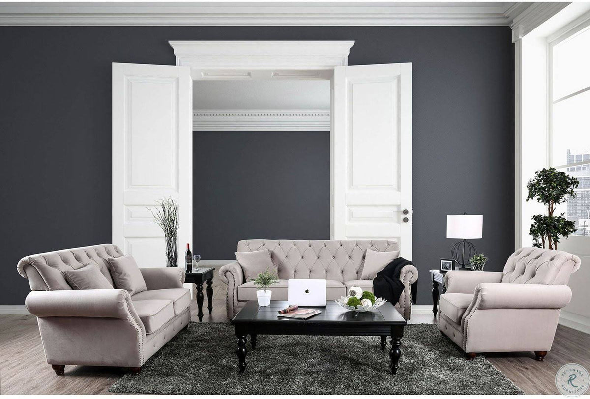 Beige Loveseat K834