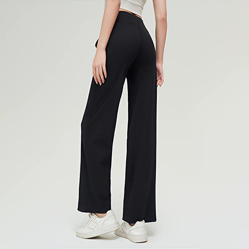 Business Casual High-Waist Wide Leg Pants D5300