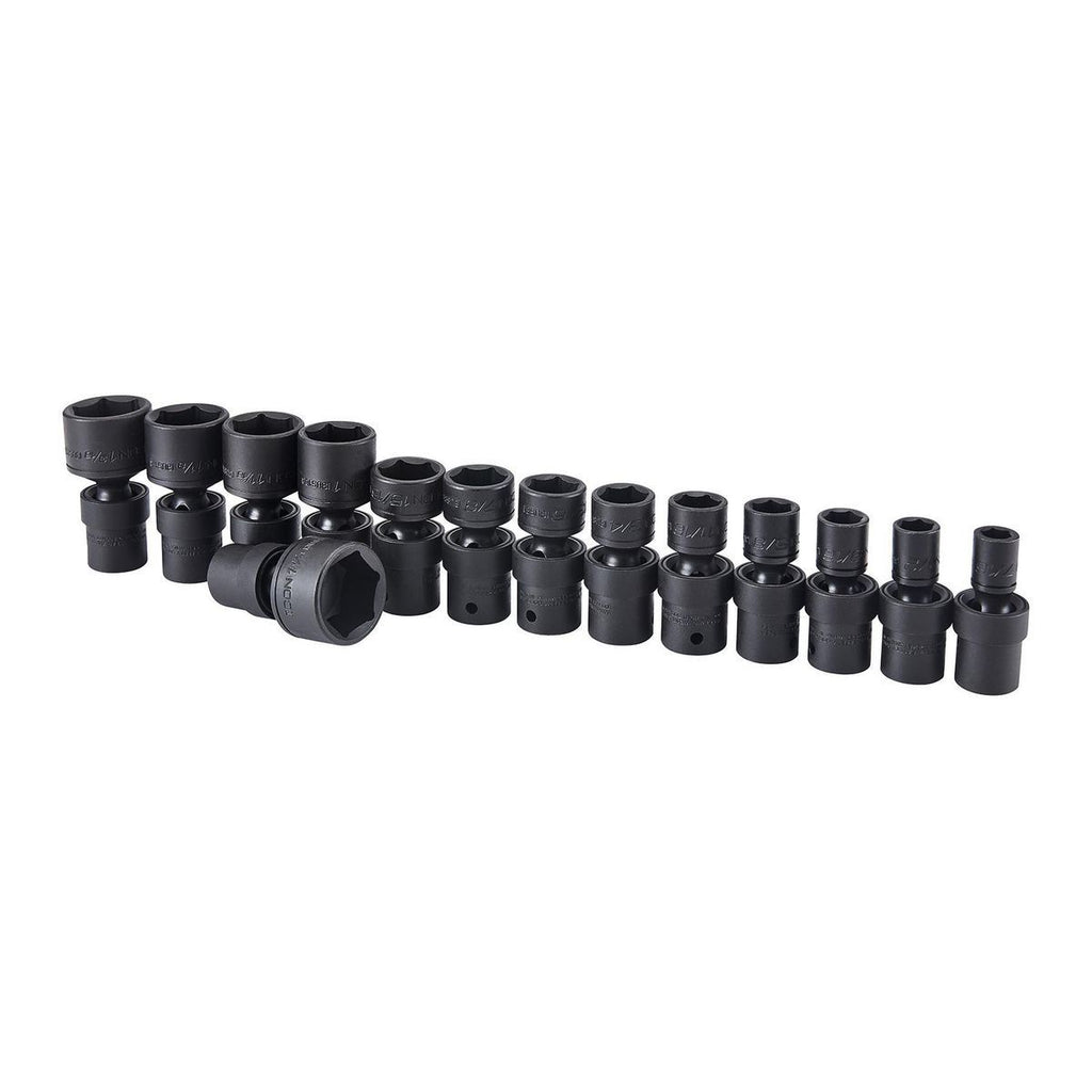 1/2 in. Drive SAE Impact Swivel Socket Set, 14-Piece J954898