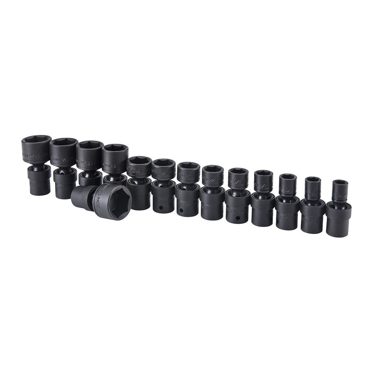 1/2 in. Drive SAE Impact Swivel Socket Set, 14-Piece J954898