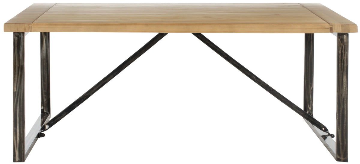 Rustic Wood Top Coffee Table D520668