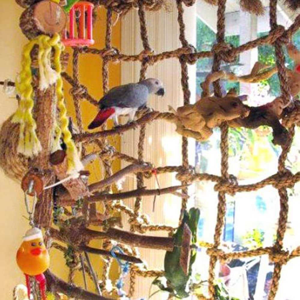 Bird Climbing Net Hanging Rope Swing Chew Toy A52175