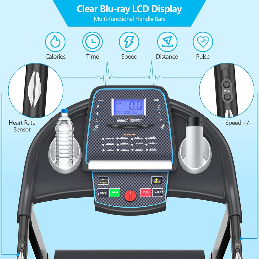 Foldable Treadmill with LCD Display Z951