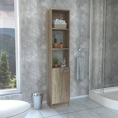 Light Oak Linen Cabinet Z936948