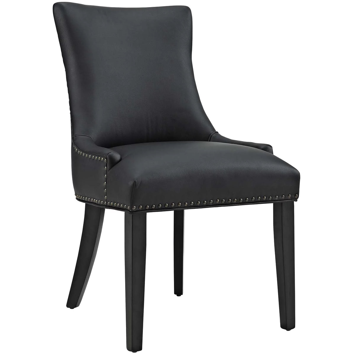 Faux Leather Dining Chair Set of 4 in Black T8906
