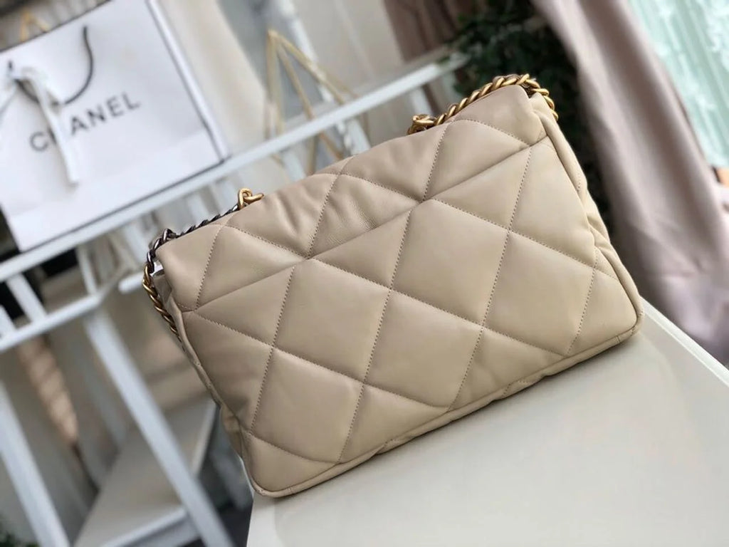 Beige Handbag I7016