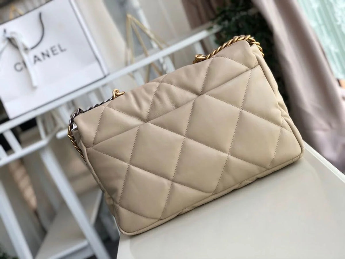 Beige Handbag I7016