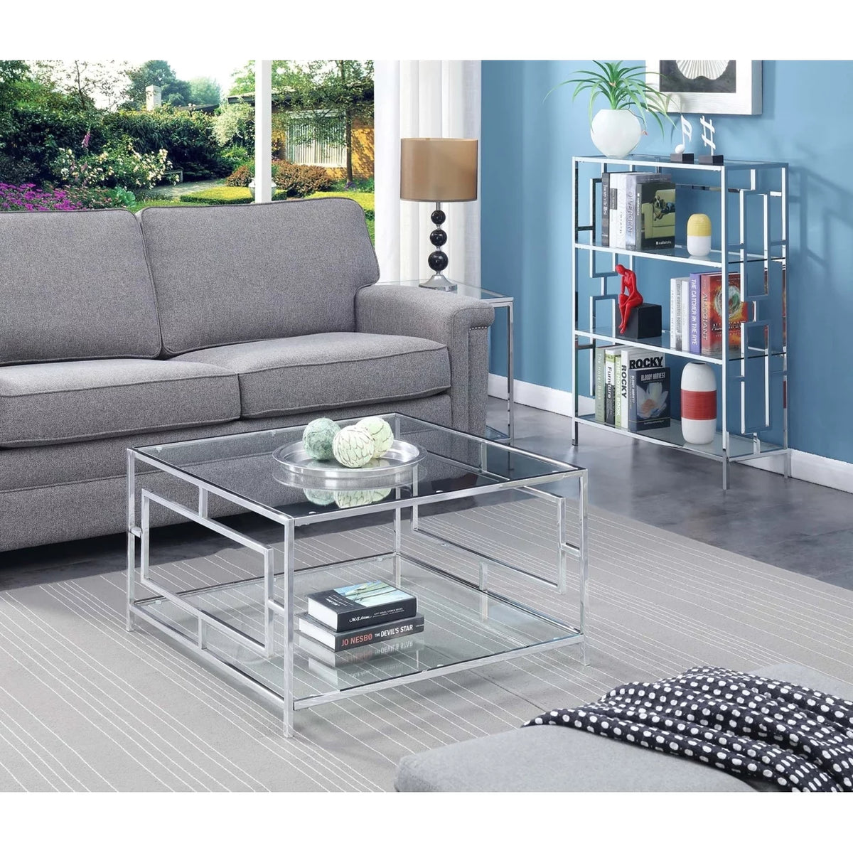 Chrome Square Coffee Table B11489