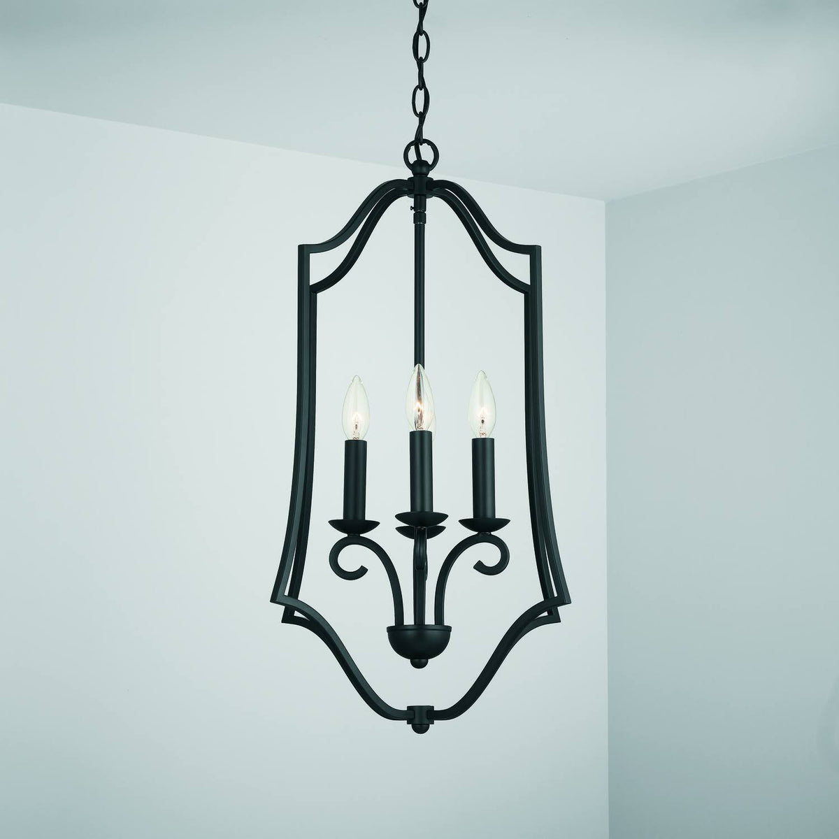 4 Light Matte Black Foyer R947190