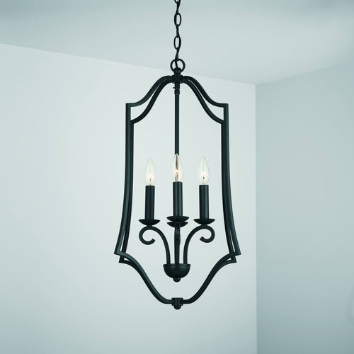 4 Light Matte Black Foyer R947190