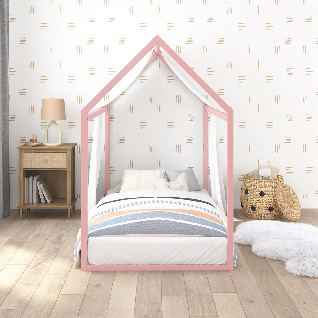 Twin Dove Gray Floor Bed G293959