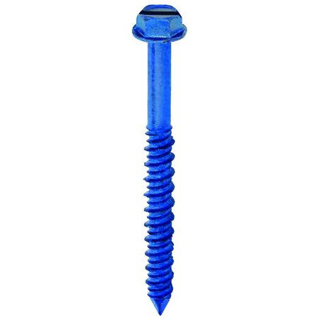 Concrete Screws Hex Head 3/16 by 1-3/4 inch with Drill Bit 100 Pack Z731