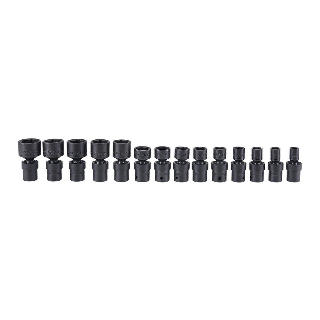 1/2 in. Drive SAE Impact Swivel Socket Set, 14-Piece J954898