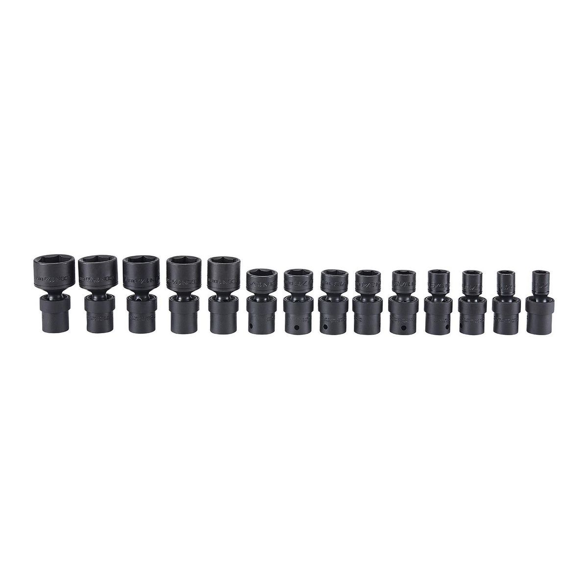 1/2 in. Drive SAE Impact Swivel Socket Set, 14-Piece J954898