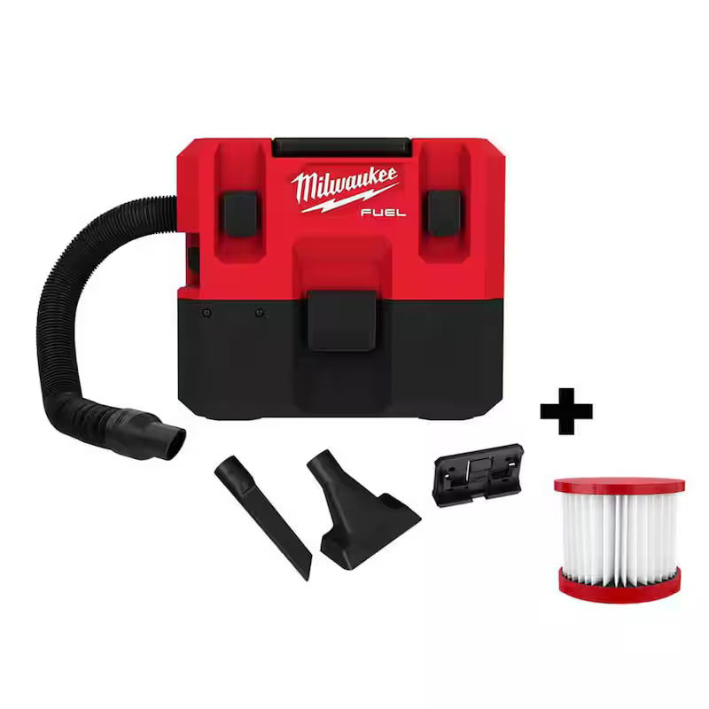 12-Volt Cordless 1.6 Gal. Wet/Dry Vacuum and Filter Q948720