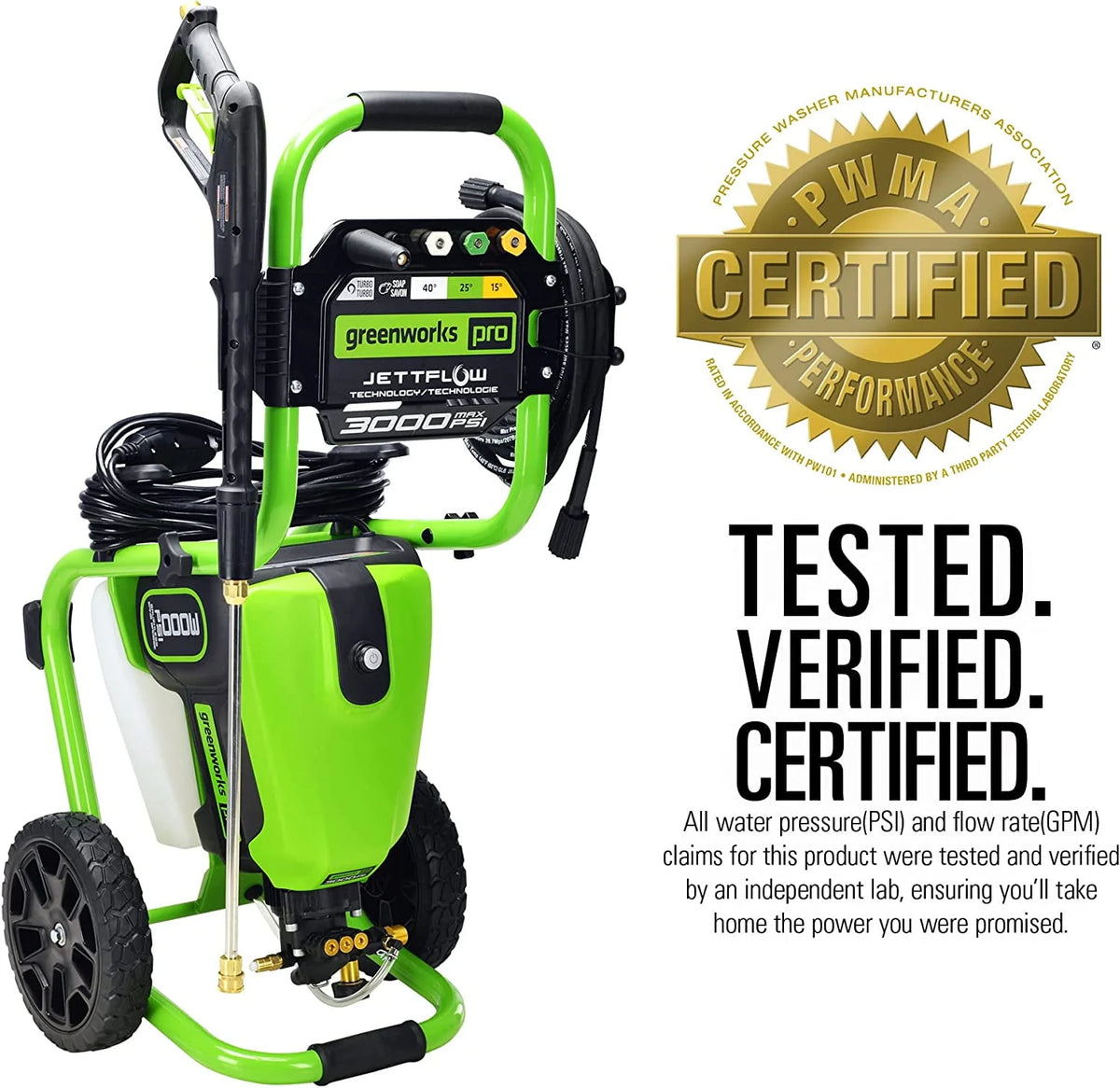 3000 PSI Electric Pressure Washer O334589