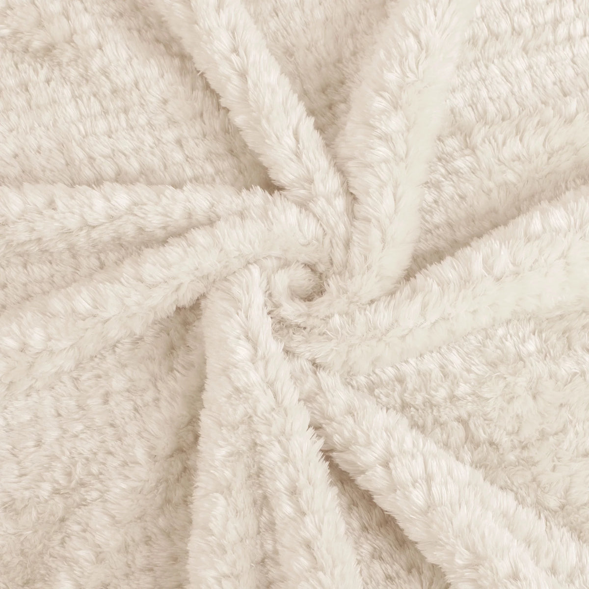 Fleece Bed Blanket Beige 78"x90" G812154