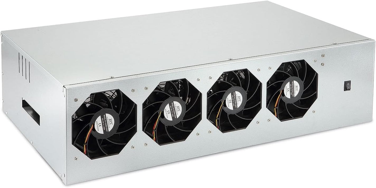 8 GPU Mining Rig Case with Cooling Fans and Motherboard G136