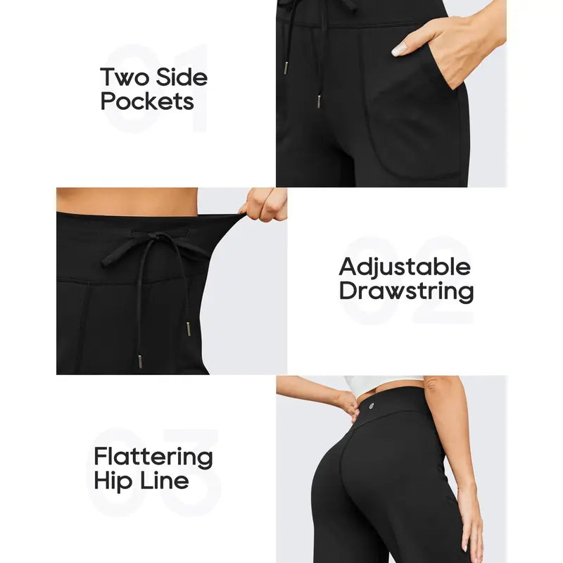 Business Casual High-Waist Wide Leg Pants D5300