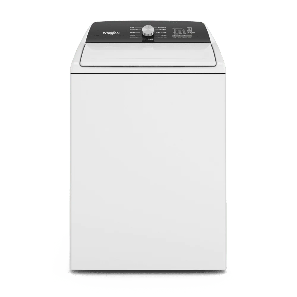 4.6 Cu. Ft. White Top Load Washer with Built-In Faucet P9673