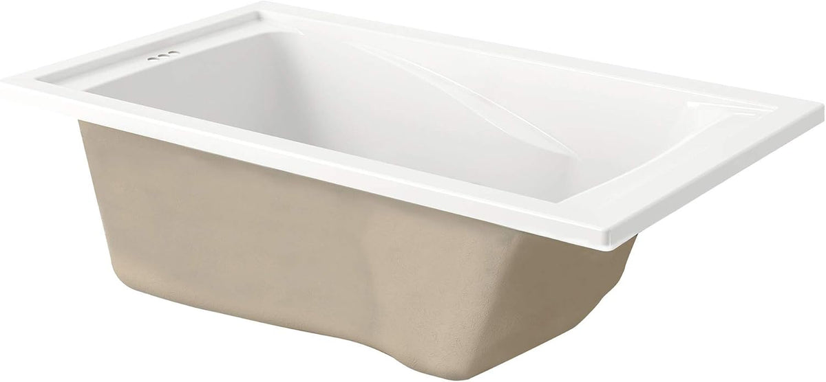 Deep Soaking Tub with Reversible Drain S88491