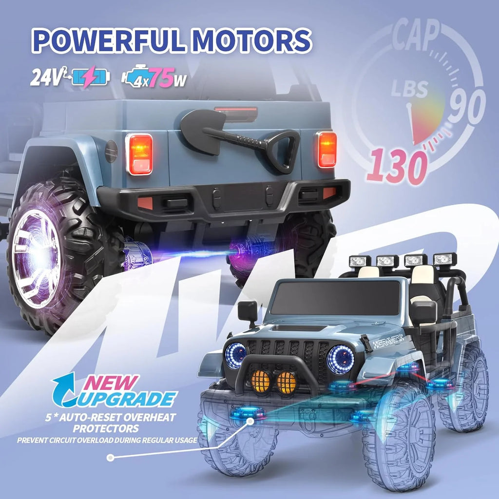 2 Seater Kids Ride on Truck with Remote Control M5593