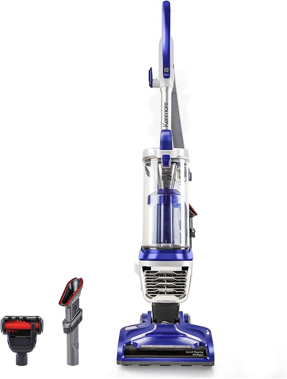 Bagless Upright Vacuum with HEPA Filter, 2 Cleaning Tools, Green R939624