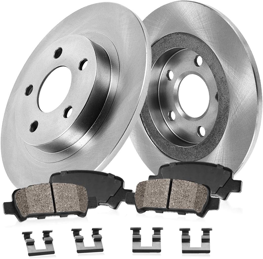 305mm 5 Lug Brake Disc Rotors + Ceramic Pads + Hardware U340845
