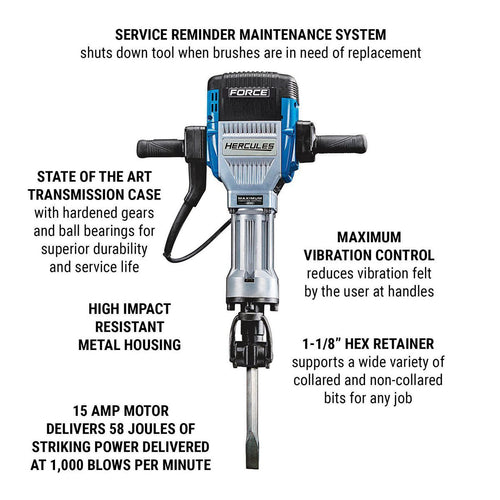 15 Amp 66 lb. Hex Breaker Hammer Z510
