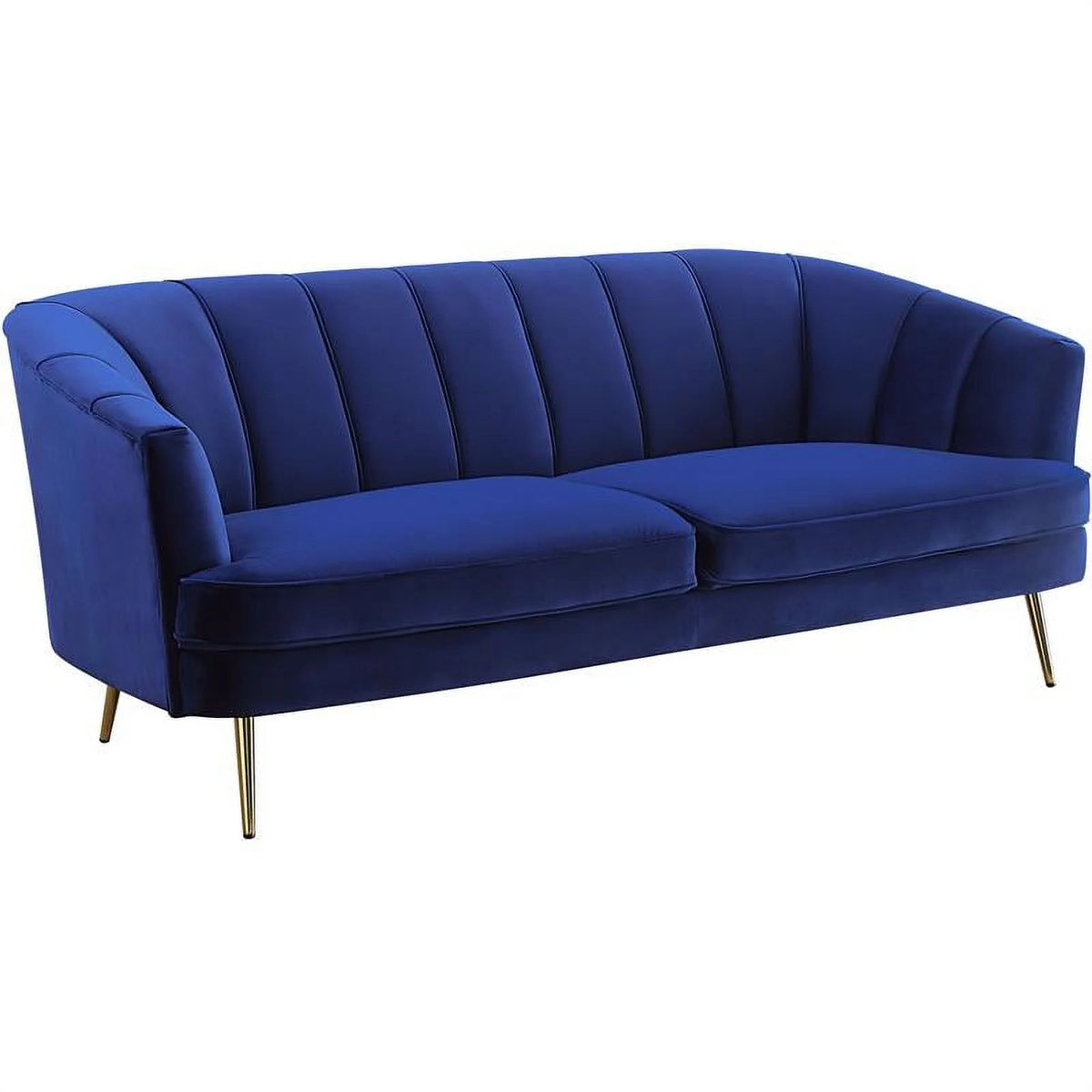 Blue Velvet Fabric Sofa G874737