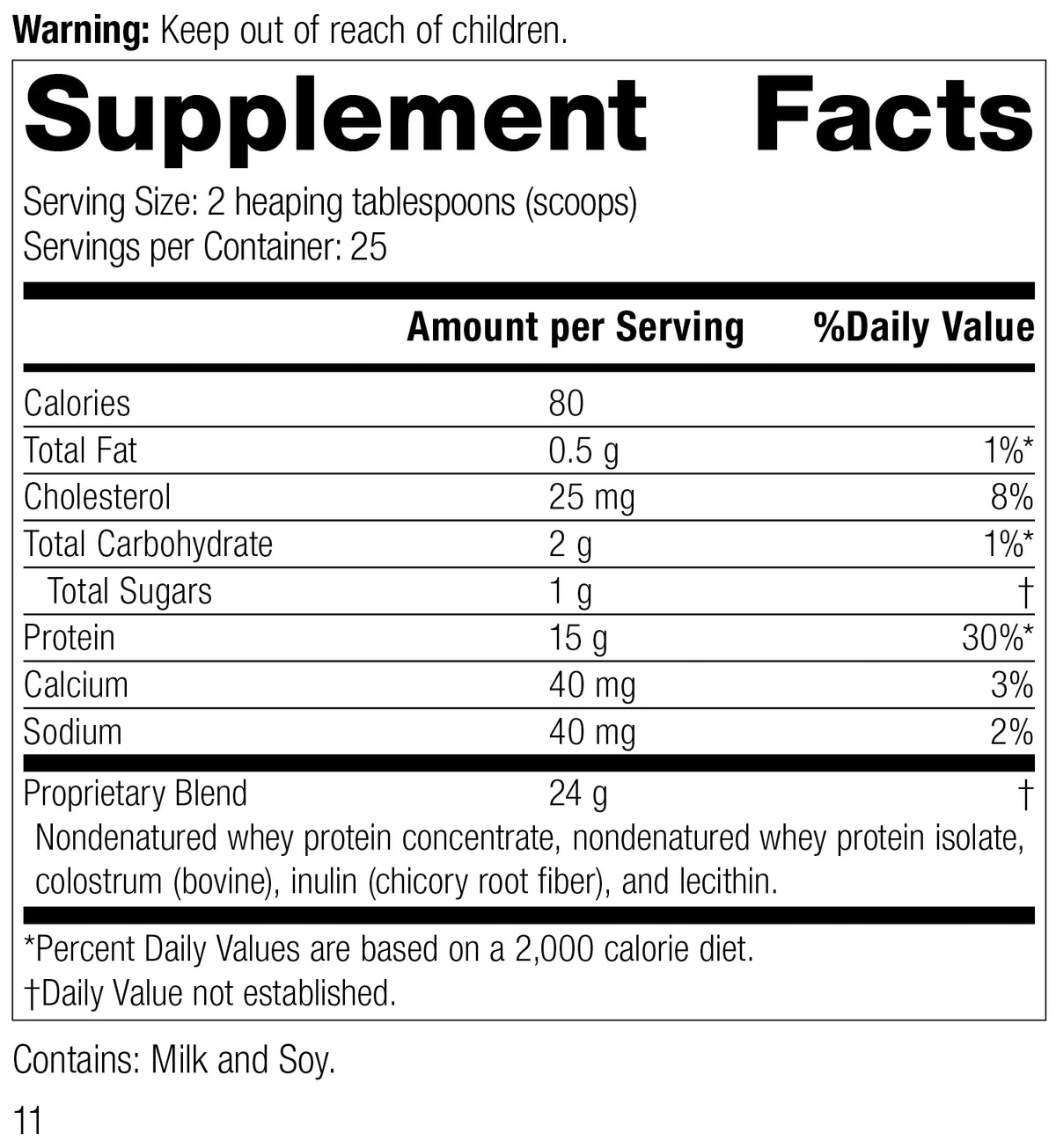 Whey Protein 21 oz F749
