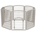 8-Panel Pet Playpen with Door F873202
