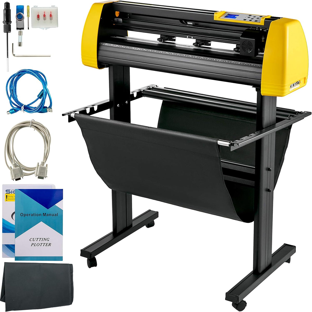 Vinyl Cutter Machine, 34 in Cutting Plotter with Floor Stand O3721