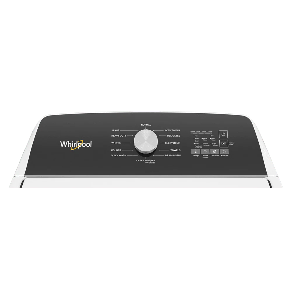 4.6 Cu. Ft. White Top Load Washer with Built-In Faucet P9673