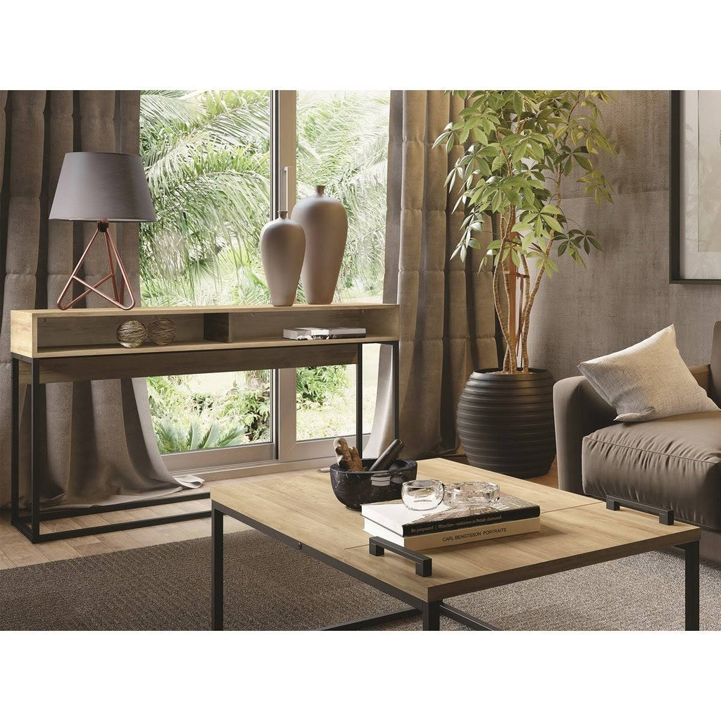 Console Table with Black Metal Frame U83560
