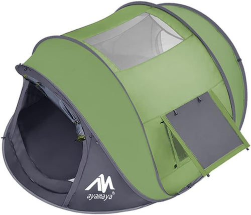 4 Person Waterproof Pop Up Tent with Removable Rainfly G275534